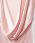 Women's Open-Back Satin-Effect Dress