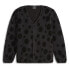 Puma Hoops Sherpa V Neck Long Sleeve Sweater X Cheetah Mens Black, Grey 6258690