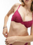 Фото #1 товара Topshop Emilie flower lace underwire bra in pink