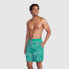 Фото #2 товара Speedo Men's 7" Floral Print E-Board Shorts - Green XL