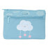 SAFTA With Two Big Cremalleras Easy To Clean Preschool Cloud Pencil Case