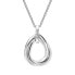 Silver necklace with diamonds Trio Teardrop DP779 (chain, pendant)