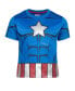 Little Boys Avengers Captain America Iron Man Venom Hulk Cosplay Athletic T-Shirt and Shorts Outfit Set to