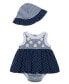 ფოტო #1 პროდუქტის Baby Girls Daisies Popover with Hat