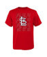 ფოტო #1 პროდუქტის Big Boys and Girls Red St. Louis Cardinals Letterman T-shirt