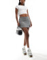 Фото #5 товара Miss Selfridge ponte mini skort in dark grey