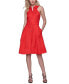 Women's Button-Front A-Line Dress Красный, 12 - фото #3