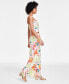 Women's Floral-Print Pull-On Wide-Leg Pants, Created for Macy's