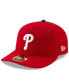 Men's Red Philadelphia Phillies National Baseball Hall of Fame Low Profile 59FIFTY Fitted Hat Красный, 7 1/2 - фото #4