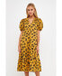 ფოტო #2 პროდუქტის Women's Animal Print Midi Dress