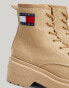 Tommy Jeans Ankle Boots in Beige