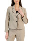 Women's Framed Twill Two-Button Pantsuit, Regular and Petite Sizes