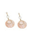 ფოტო #1 პროდუქტის Women's Gold Circular Drop Earrings