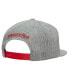 Фото #2 товара Men's Heather Gray Houston Rockets Hardwood Classics 2.0 Snapback Hat