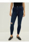 Фото #19 товара LCW Jeans Yüksek Bel Süper Skinny Fit Cep Detaylı Kadın Rodeo Jean Pantolon