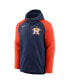 Фото #2 товара Men's Navy, Orange Houston Astros Authentic Collection Full-Zip Hoodie Performance Jacket