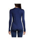 Фото #2 товара Women's Silk Interlock Long Sleeve Crewneck Long Underwear Top