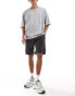 Фото #4 товара Brave Soul multi pocket tech cargo shorts in dark grey