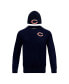 Фото #3 товара Men's Navy Chicago Bears Crewneck Pullover Sweater and Cuffed Knit Hat Box Gift Set
