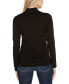 ფოტო #4 პროდუქტის Black Label Women’s Rhinestone-Zip Embellished Cardigan Sweater