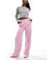 Фото #1 товара Object tailored wide leg trousers in pink