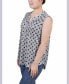 ფოტო #3 პროდუქტის Petite Sleeveless Knit Y-neck Top