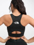 The North Face Flex medium support sports bra in black
