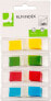 Фото #1 товара Канцелярские наборы Q-Connect Закладки индексные, PP, 12x45мм, 4x35шт, блистер, разноцветные