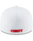 Men's White Kansas City Chiefs Omaha Low Profile 59FIFTY Fitted Hat Белый, 7 1/4 - фото #3