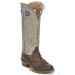 Фото #2 товара Tony Lama Henley Round Toe Cowboy Mens Brown, Off White Casual Boots SA2002