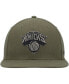 Фото #3 товара Men's Olive New York Knicks Ballpark Camo Captain Snapback Hat