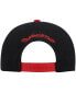 ფოტო #5 პროდუქტის Men's Black and Red Chicago Bulls Hardwood Classics Sharktooth Snapback Hat