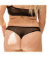 Фото #4 товара Plus Size Nude Shade Mesh Sheer Stretch Thong