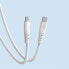 Фото #3 товара Kabel przewód elastyczny USB-C - USB-C 6A 1m biały