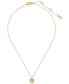 Фото #3 товара kate spade new york twisted Frame Heart Pendant Necklace, 16" + 3" extender