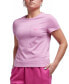 ფოტო #1 პროდუქტის Women's Active Small-Logo Pocket Cotton T-Shirt