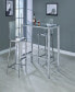 Фото #2 товара Augustas Bar Table with Glass Top
