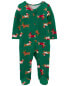 Baby Christmas Dog Zip-Up PurelySoft Sleep & Play Pajamas 3M