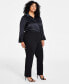 Фото #3 товара Plus Size Hollywood Slim-Fit Ankle Pants
