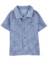 Фото #3 товара Toddler Palm Tree Button-Front Shirt 2T