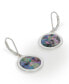 Abalone Round Drop Earrings