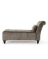 Фото #3 товара Rubie Modern Glam Tufted Chaise Lounge with Scrolled Backrest
