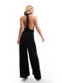 Фото #3 товара Style Cheat multi way wide leg jumpsuit in black