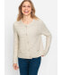 Women's Long Sleeve Collarless Cardigan