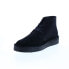 Фото #7 товара Clarks Desert Coal 26154809 Mens Black Suede Lace Up Chukkas Boots