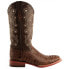 Фото #1 товара Ferrini Stampede Crocodile Embroidered Square Toe Cowboy Mens Brown Casual Boot