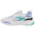 Фото #6 товара Puma RsFast Pop Womens Blue, White Sneakers Casual Shoes 375135-01