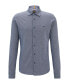 Men's Melange Slim-Fit Casual Shirt