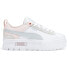 Фото #1 товара Puma Mayze Raw Platform Womens White Sneakers Casual Shoes 383119-01