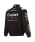 Фото #4 товара Куртка мужская JH Design черная Kyle Busch Cheddar's Twill Uniform Full-Snap